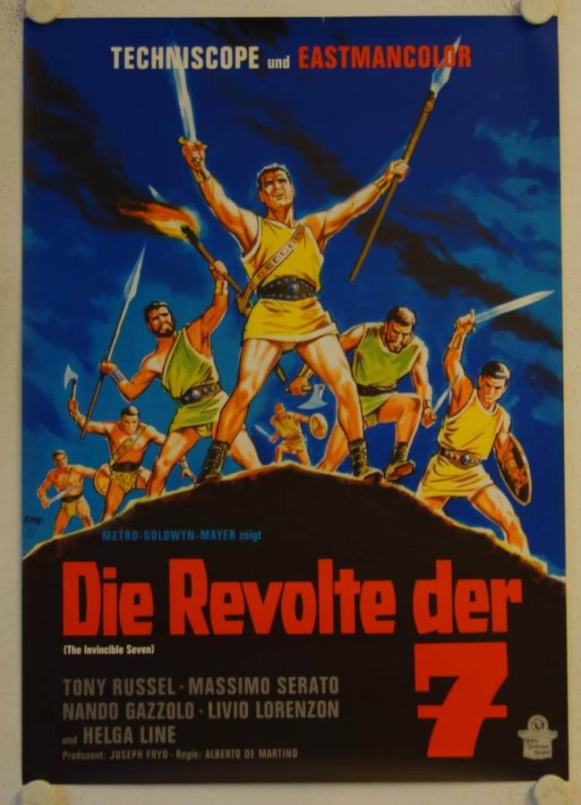Die Revolte der Sieben originales deutsches Filmplakat